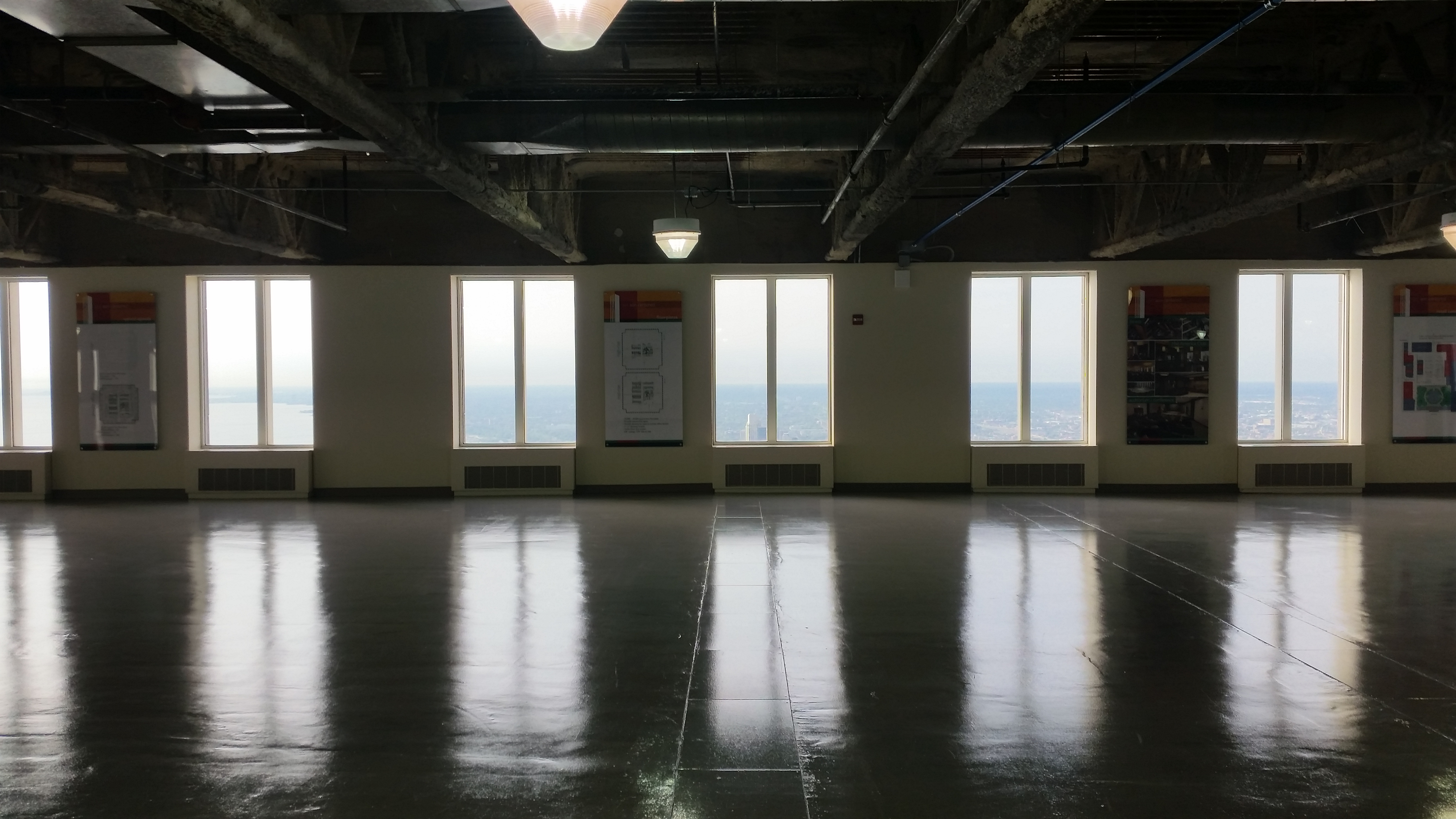 The 71st floor of the Aon Building is still a raw space, and not rented out, which is why it's been an Open House Chicago staple. (Garrett Karp/Courtesy of Open House Chicago)